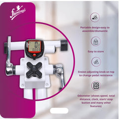 Flamingo Health Orthopaedic Exercise Cycle with Odometer Universal Code 2457