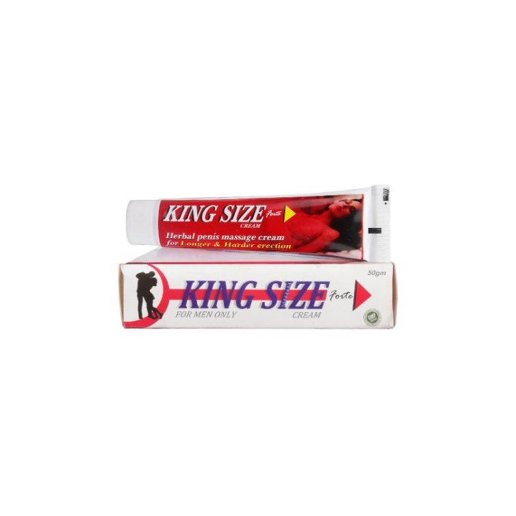 King Size Forte – Nur für Männer – Kräuter-Penismassage für eine längere und härtere Erektion – Creme 50 g