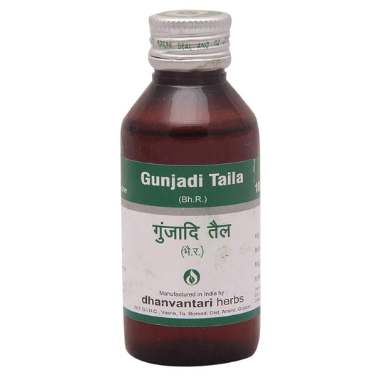 Dhanvantari Ayurvedic Gunjadi Taila Useful In Cancer,Sinus & Scrofula Oil