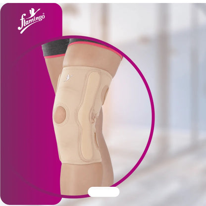 Flamingo Health Orthopädische Gel-Kniescheibe mit zwei Achsen und Scharnier, Code 2133