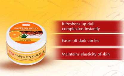 Bakson's Sunny Herbals Saffron Gold Facial With Aloevera,Saffron & young Skin Cream 100gm