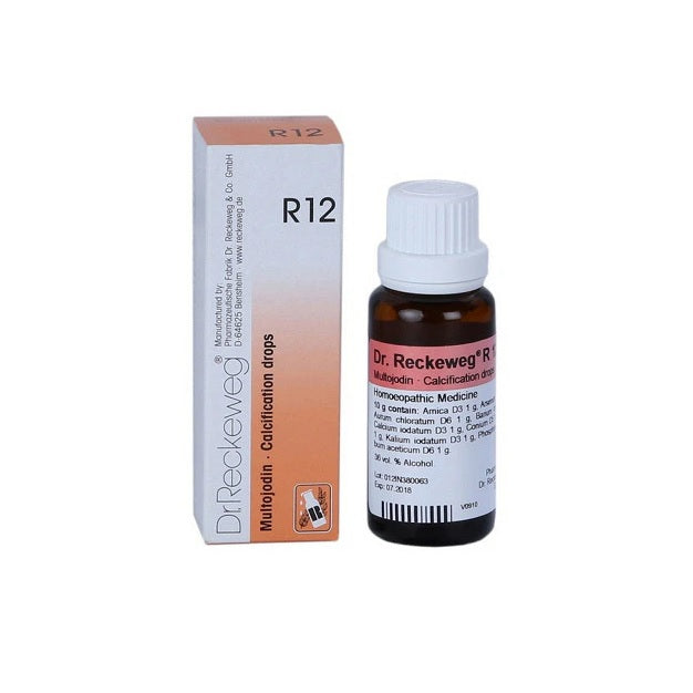 Dr Reckeweg Homoeopathy R12 Calcification Drops 22 ml