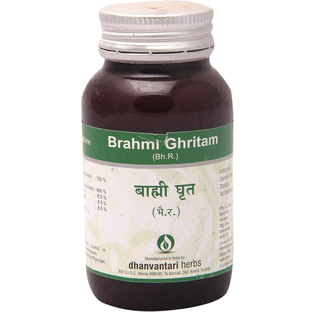 Dhanvantari Ayurvedic Brahmi Ghrita Nützlich in Gehirn-Tonikum, Epilepsie, Schlaflosigkeit Ghritam