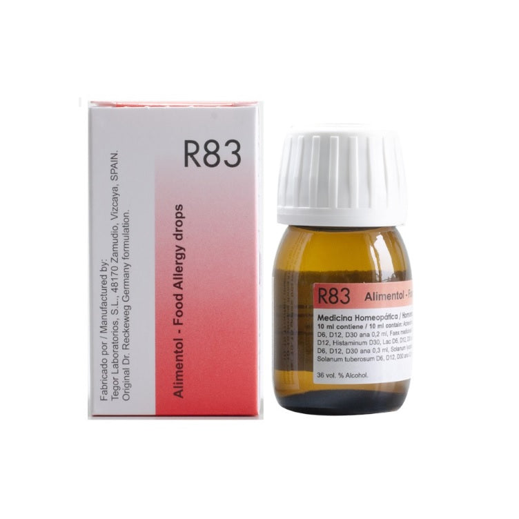 Dr Reckeweg Homoeopathy R83 Food Allergy Drops 22 ml