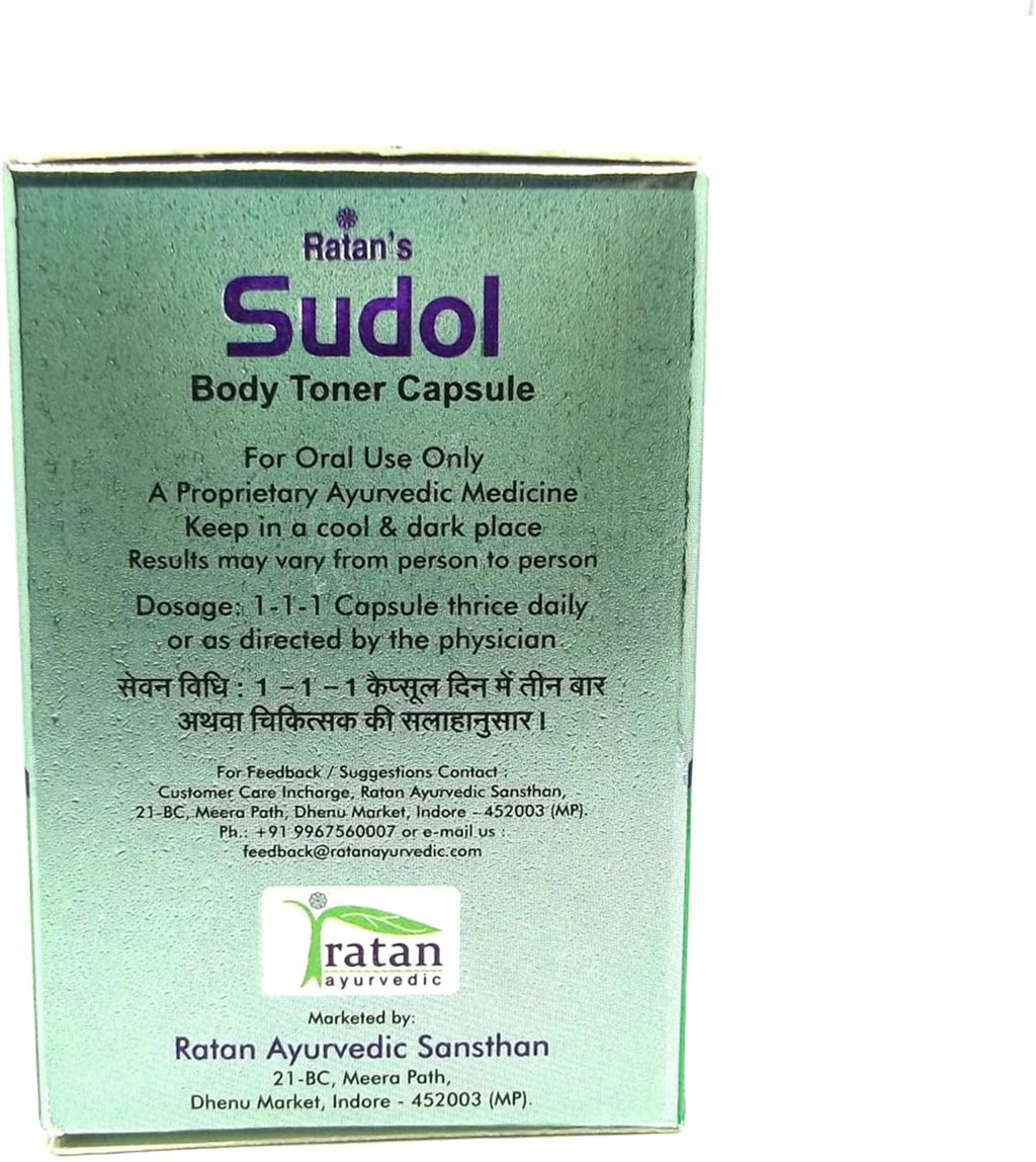 Ratan Ayurvedic Sudol Body Toner 90 Capsules