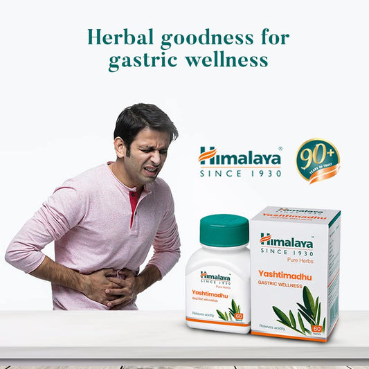 Himalaya Pure Herbs Yashtimadhu Magen Wellness 60 Tabletten