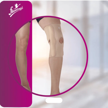 Flamingo Health Orthopädische Gel-Kniescheibe mit zwei Achsen und Scharnier, Code 2133