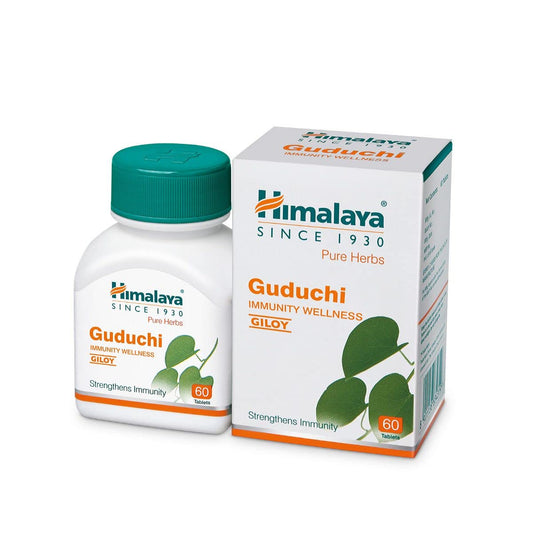 Himalaya Pure Herbs Immunity Wellness Травяной аюрведический препарат Гудучи укрепляет иммунитет 60 таблеток