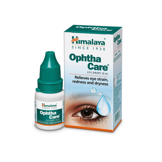 Himalaya Herbal Ayurvedic OphthaCare Augentropfen lindern Überanstrengung, Rötung und Trockenheit der Augen, 10 ml