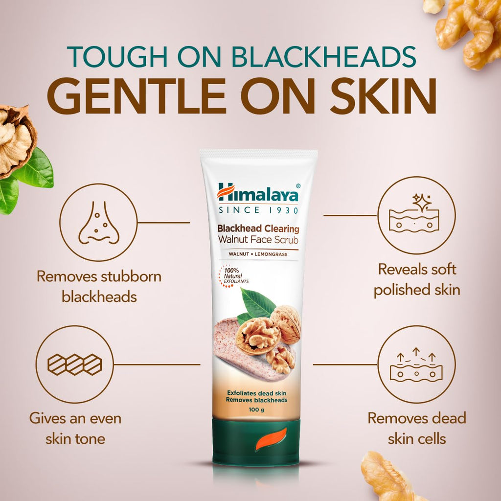 Himalaya Herbals Mitesser-Clearing-Walnuss-Gesichtspeeling