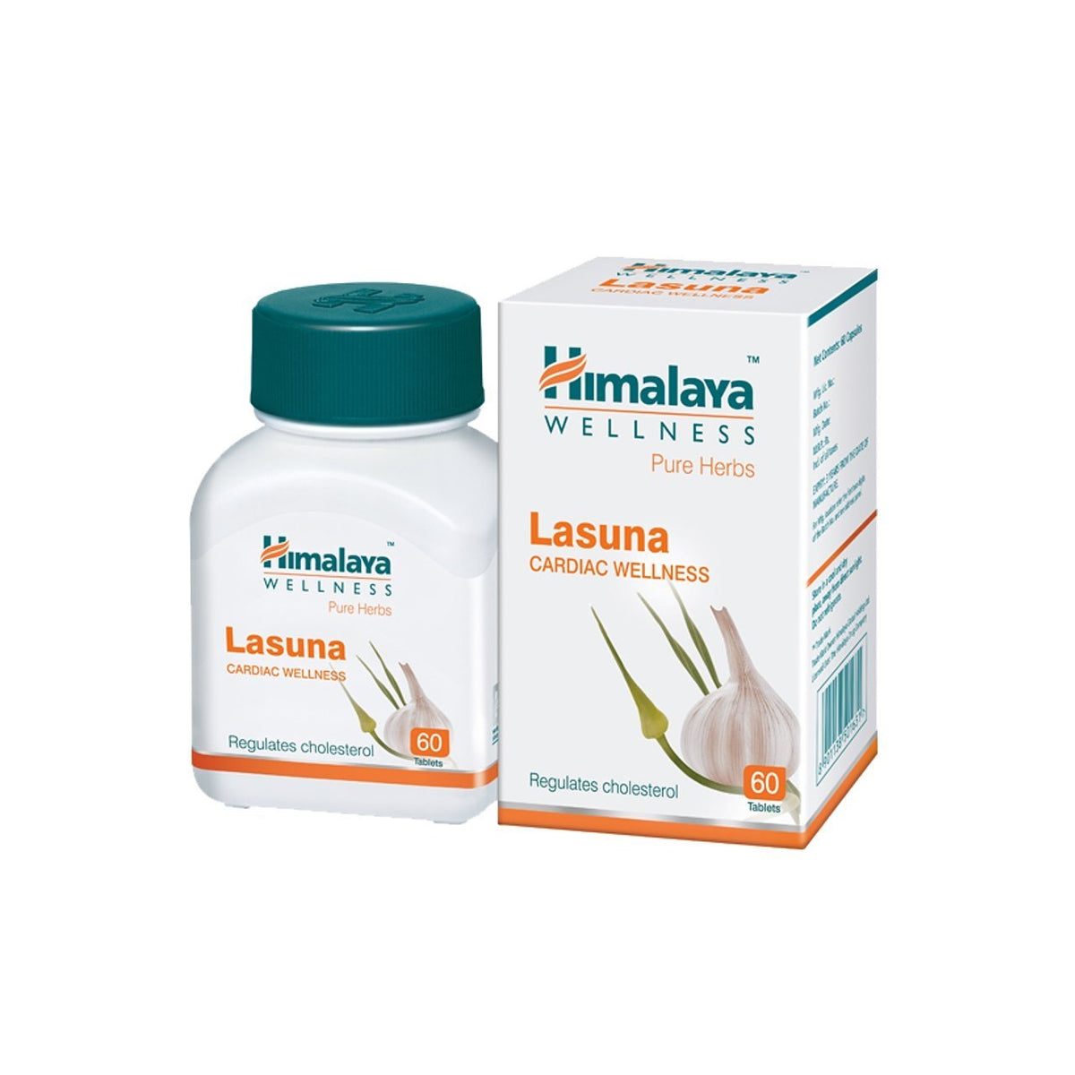 Himalaya Pure Herbs Cardiac Wellness Травяной аюрведический препарат Ласуна, регулирующий уровень холестерина, 60 таблеток