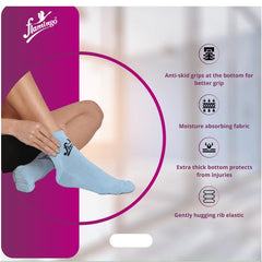 Flamingo Health Orthopaedic Diabetic Socks with Anti Skid Universal Code 2156