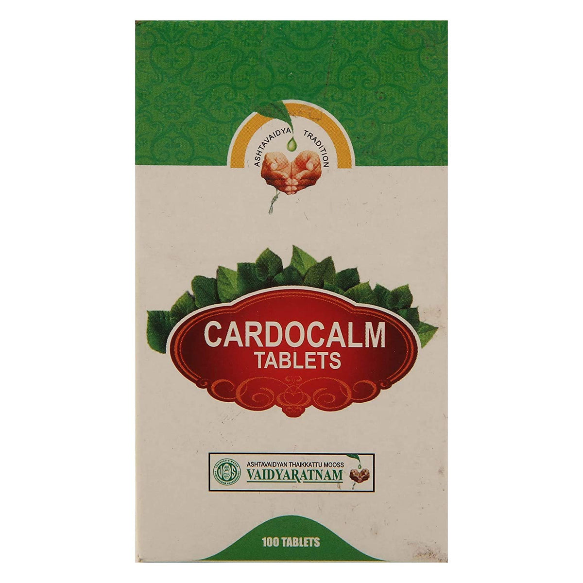 Vaidyaratnam Ayurvedic Cardocalm 100 Tablets