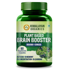 Himalayan Organics Plant Based Brain Booster Ginkgo Brahmi Vegetarian 60 Capsules