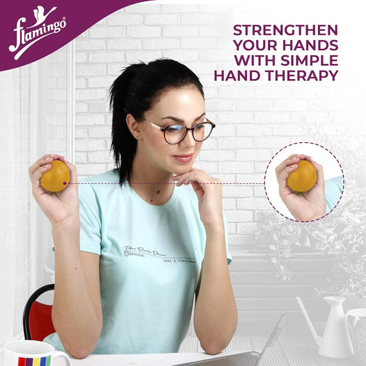 Flamingo Health Orthopaedic Premium Silicon Stress Ball Code 2393