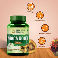 Himalayan Organics Maca Root Extract 800mg Vegetarian 90 Capsules