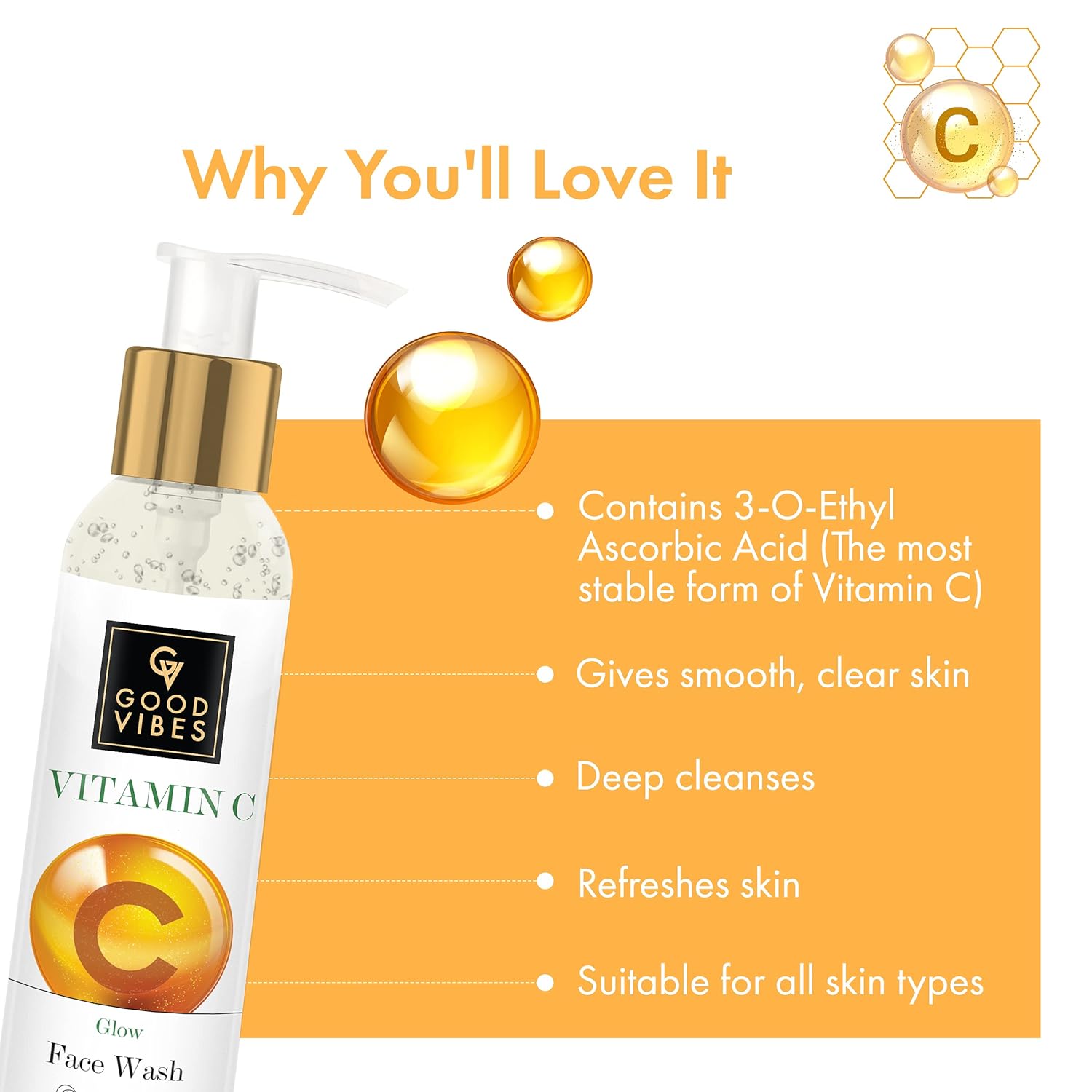 Good Vibes Vitamin C Face Wash 120ml