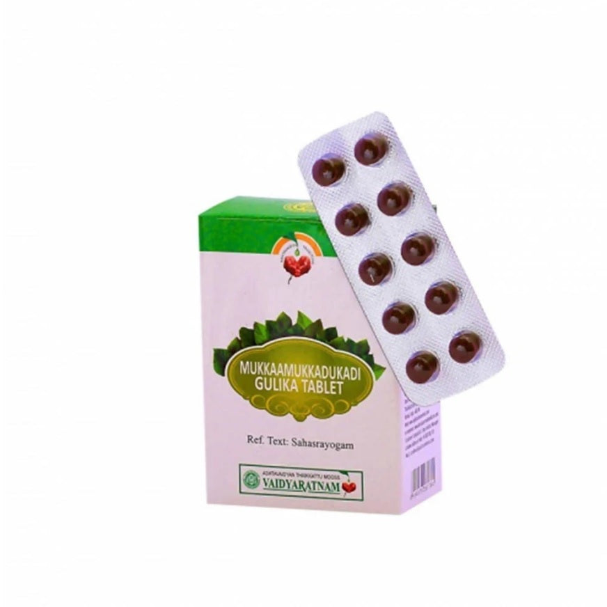 Vaidyaratnam Ayurvedic Mukkaamukkadukadi Gulika 100 Tabletten