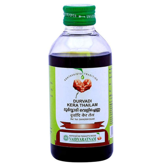 Vaidyaratnam Ayurvedisches Durvadi Kera Thailam-Öl 200 ml