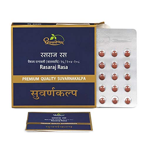 Dhootapapeshwar Ayurvedische Rasaraj Rasa Premium Qualität Suvarnakalpa Tabletten