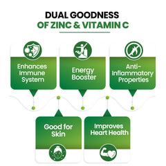 Himalayan Organics Plant Based Zinc With Vitamin C Vegetarian 120 Capsules