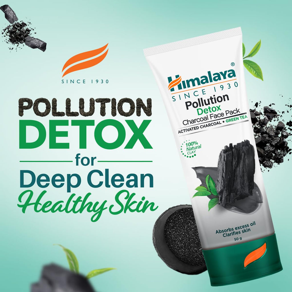 Himalaya Herbals Pollution Detox Gesichtspackung mit Aktivkohle