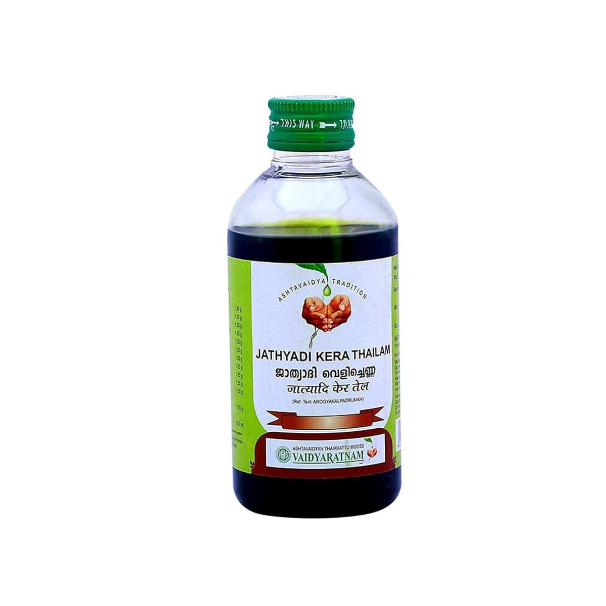 Vaidyaratnam Ayurvedic Jathyadi Kera Thailam Oil 200 Ml