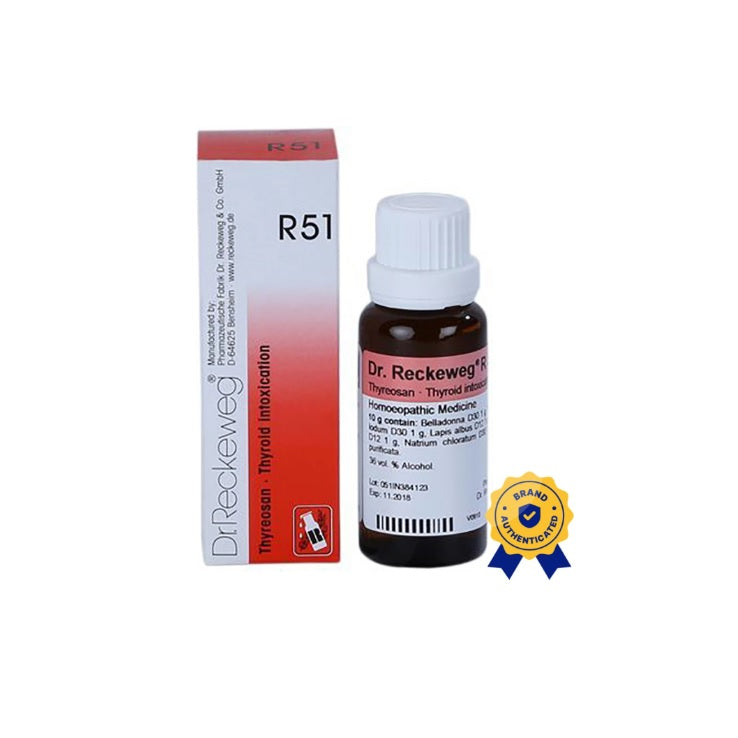 Dr. Reckeweg Homöopathie R51 Schilddrüsenintoxikation Tropfen 22 ml