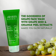 Jovees Herbal Strawberry,Tea Tree,Lemon,Neem,De Tan & Grape Face Wash