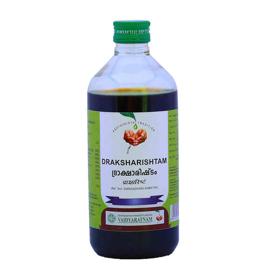 Vaidyaratnam Ayurvedische DRAKSHARISHTAM Flüssigkeit 450 ML