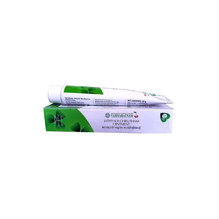 Vaidyaratnam Ayurvedic Jathyadi Ghrutham Ointment 20g