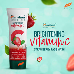 Himalaya Brightening Vitamin C Blueberry,Orange & Strawberry Face Wash