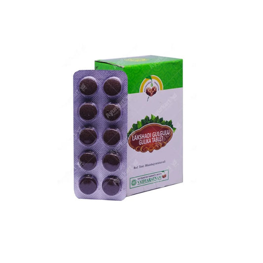 Vaidyaratnam Lakshadi Gulgulu Gulika 100 Tablet