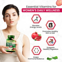 Himalayan Organics Multivitamin With Probiotics For Women 120 Vegetarian Tablets