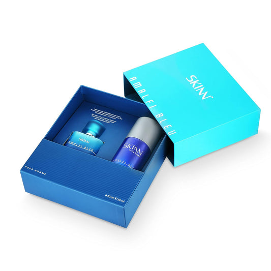 Skinn by Titan Amalfi Bleu Coffret 30 ml Perfume & 150 ml Deodorant For Men Gift Set