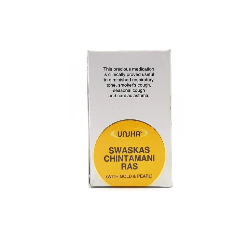 Unjha Ayurvedic Shwaskas Chintamani Ras (SMY) Asthmakontroll- und Hustentabletten