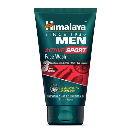 Himalaya Herbal Ayurvedic Personal Care Men Active Sport Erfrischt, kühlt, energetisiert Gesichtswaschflüssigkeit