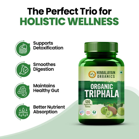 Himalayan Organics Triphala Vegetarisch 120 Tabletten