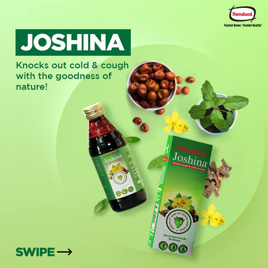 Hamdard Ayurvedic Joshina Herbal Cough & Cold Syrup