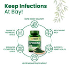 Himalayan Organics Spirulina Vegetarian 60 Capsule