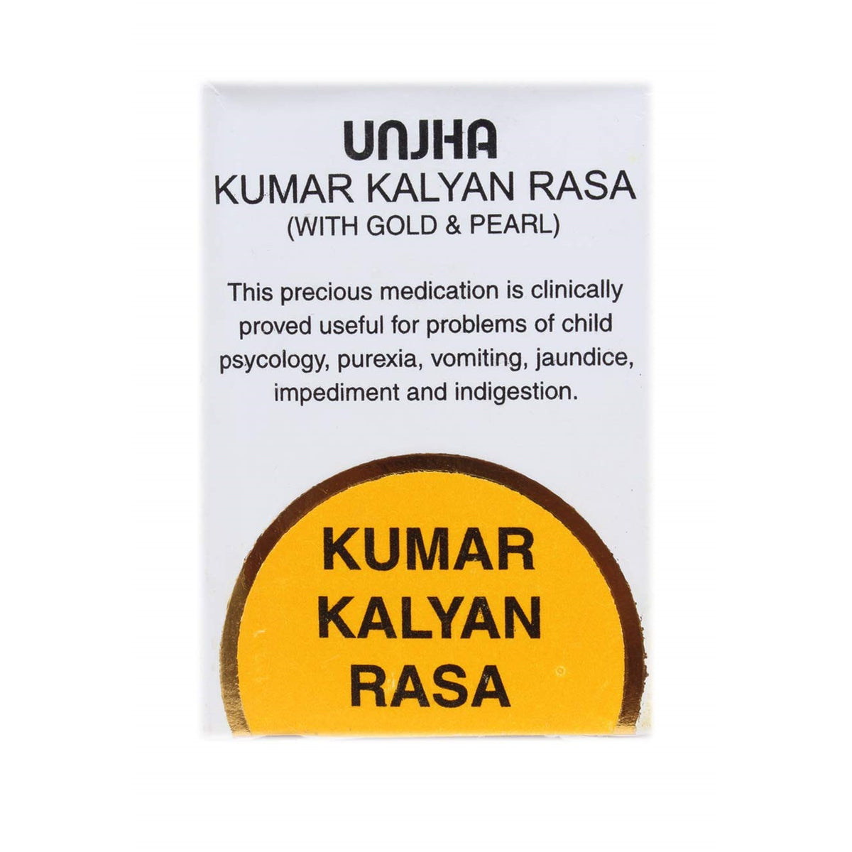 Unjha Ayurvedic Kumar Kalyan Rasa (mit Gold und Perle) Tabletten