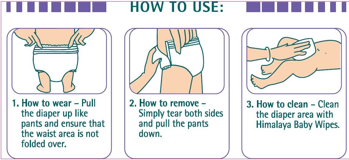 Himalaya Herbal Total Care Baby Pants Clinically Tasted Diapers