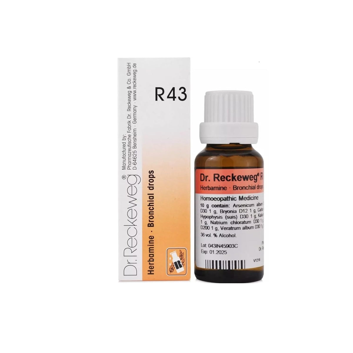 Dr. Reckeweg Homöopathie R43 Bronchialtropfen 22 ml