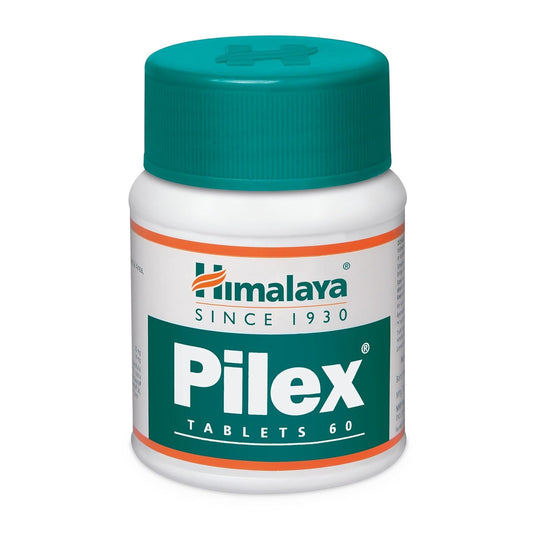 Himalaya Herbal Ayurvedic Pilex Innere und äußere Hämorrhoiden, 60 Tabletten