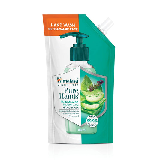 Himalaya Herbal Аюрведический уход за собой Pure Hands Тулси и алоэ Увлажняет Увлажняет и предотвращает чрезмерную сухость Мытье рук