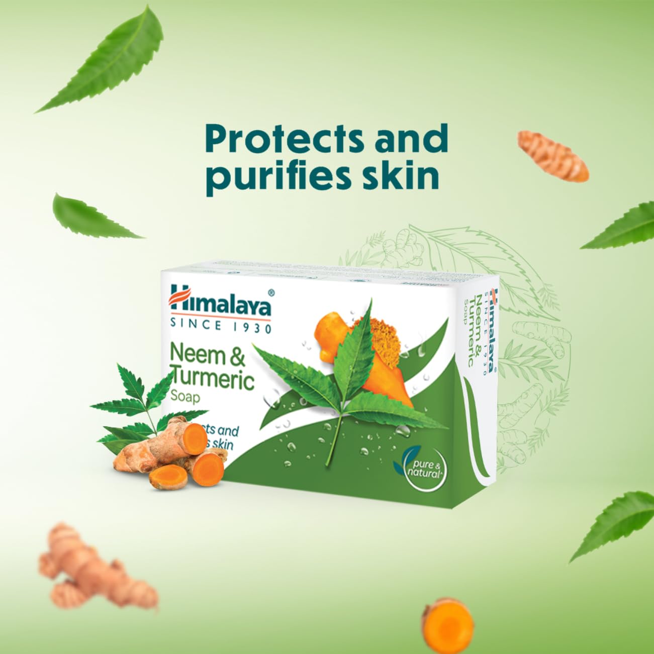 Himalaya Neem Turmeric Protects And Purifies Skin Soap