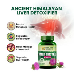 Himalayan Organics Milk Thistle Vegetarian 60 Capsules