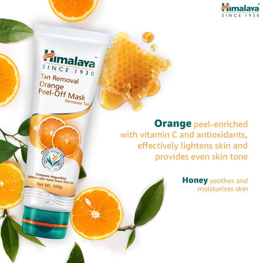 Himalaya Herbal Ayurvedic Personal Care Bräunungsentfernung Orange Entfernt Unreinheiten Hellt den Hautton ab der ersten Anwendung auf Peel-Off-Maske