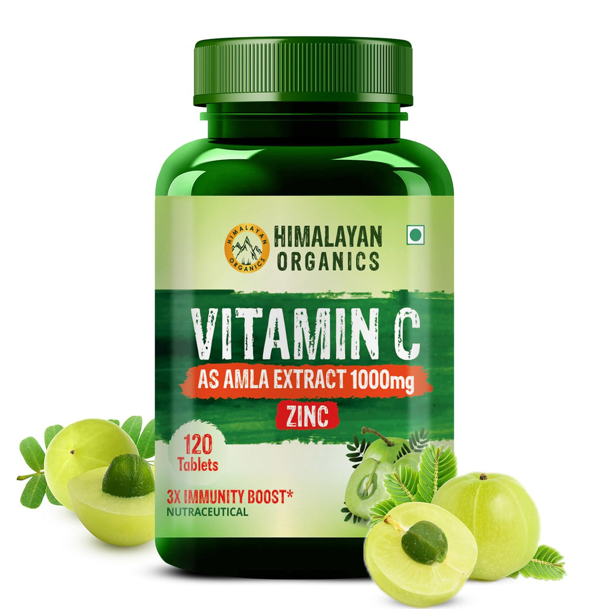 Himalayan Organics Vitamin C 1000mg Vegetarian 120 Tablets