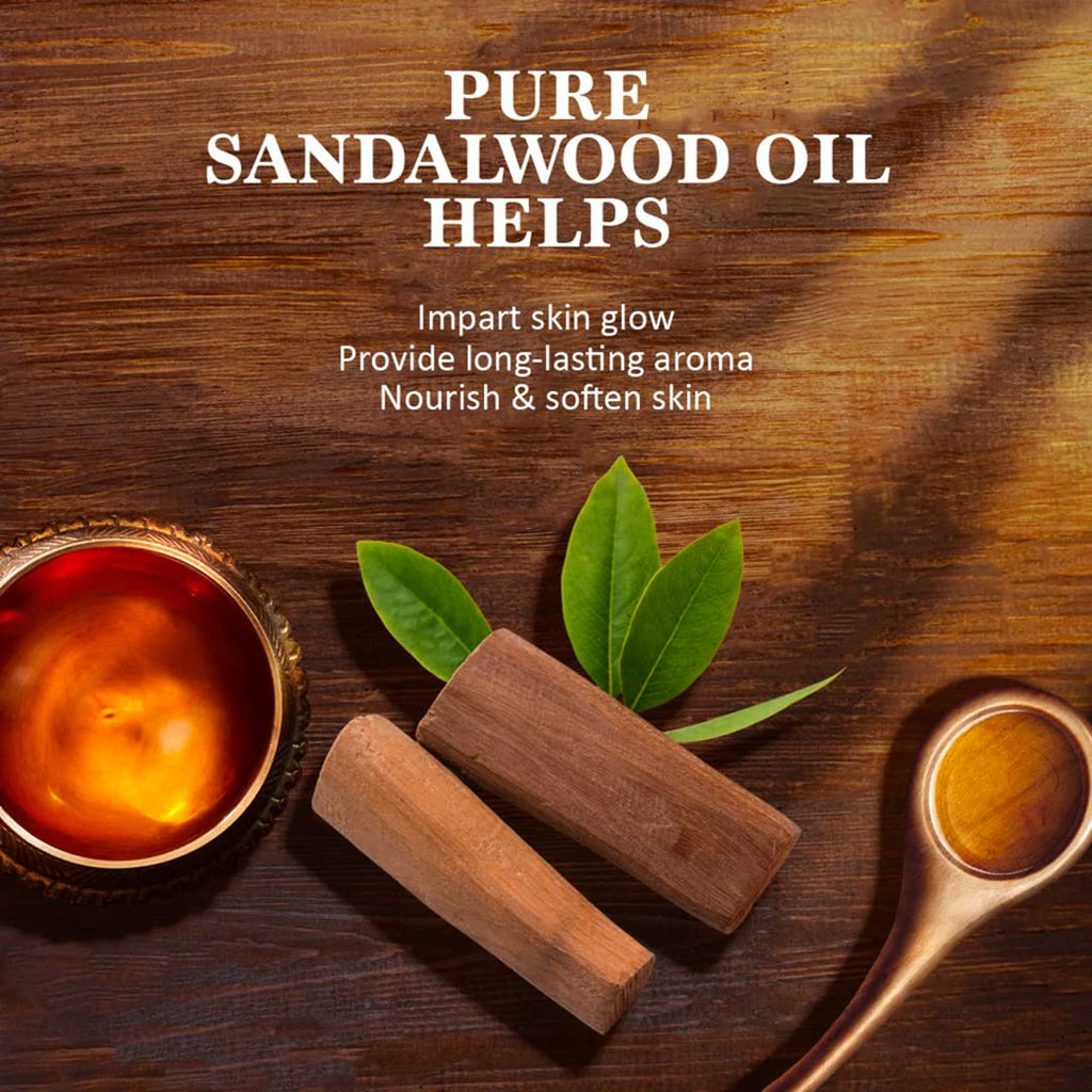 Himalaya Herbal Аюрведический уход за телом Аюрведическое сандаловое сияние Чистое сандаловое масло в мыле на основе аюрведы для питательного мыла для сияющей кожи